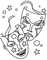 coloriage masques de carnaval